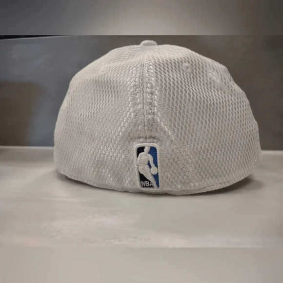 Men's New era 59fifty white OKC Oklahoma City thunder size 7 1/8 fitted hat NBA - Picture 2 of 4